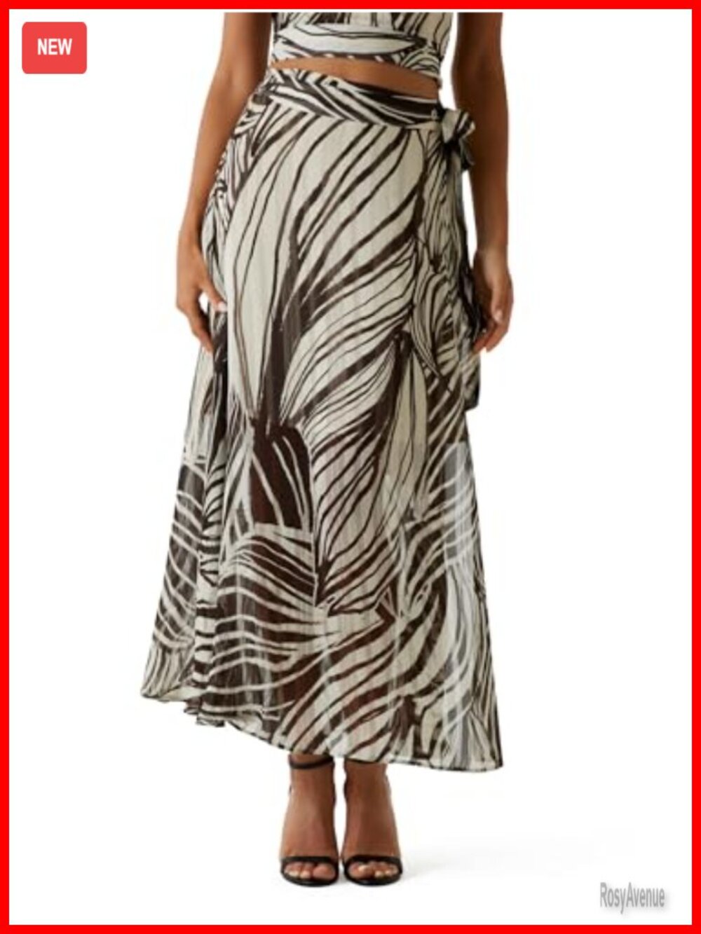 Eco New Romana Maxi Skirt Recycled Polyester Wrap Silhouette